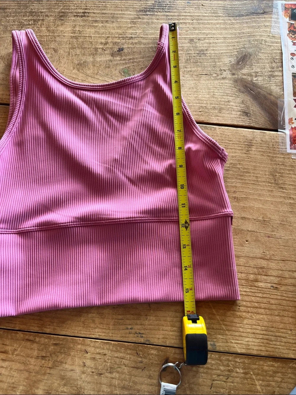 lululemon athletica Ribbed Pink Cropped Tank